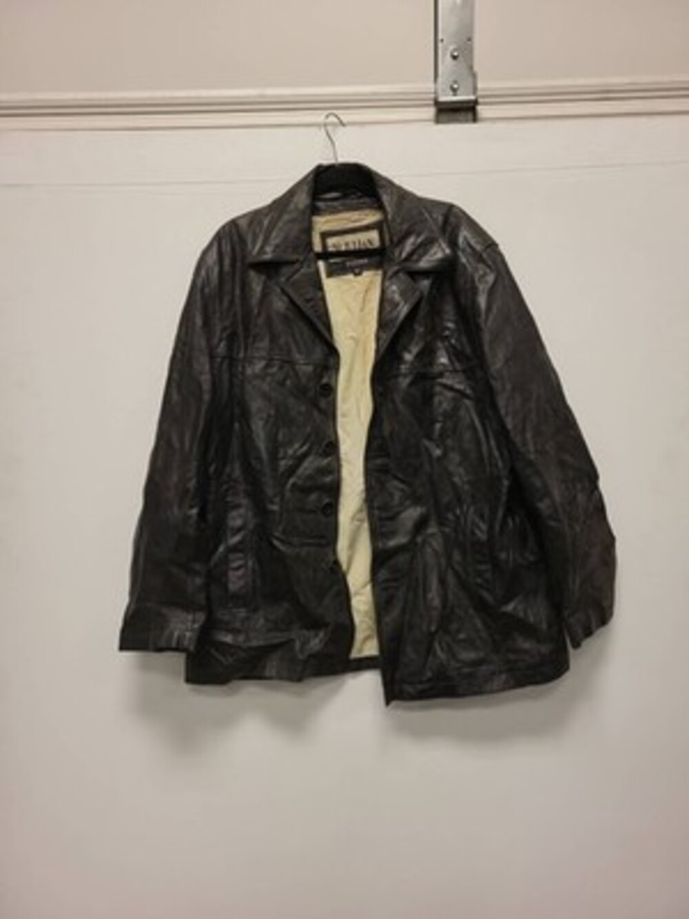 M Julian Wilsons Leather Experts Jacket Mens XL Black Leather Outerwear Coat